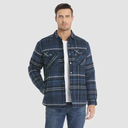 Flannel™ – Herre Skjortejakke med Quiltet For