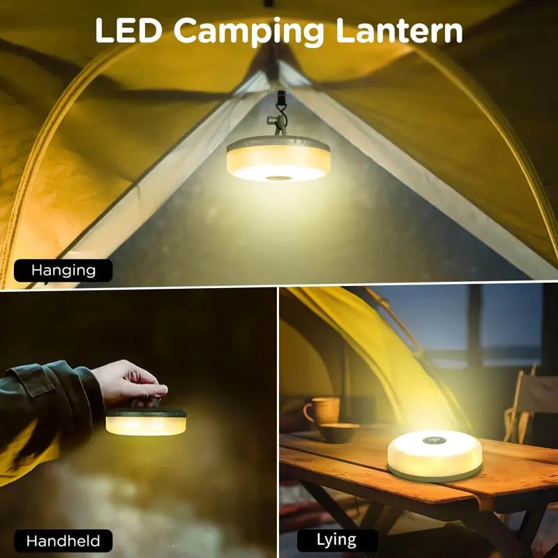 4-i-1 Camping Lys og Lyskæde