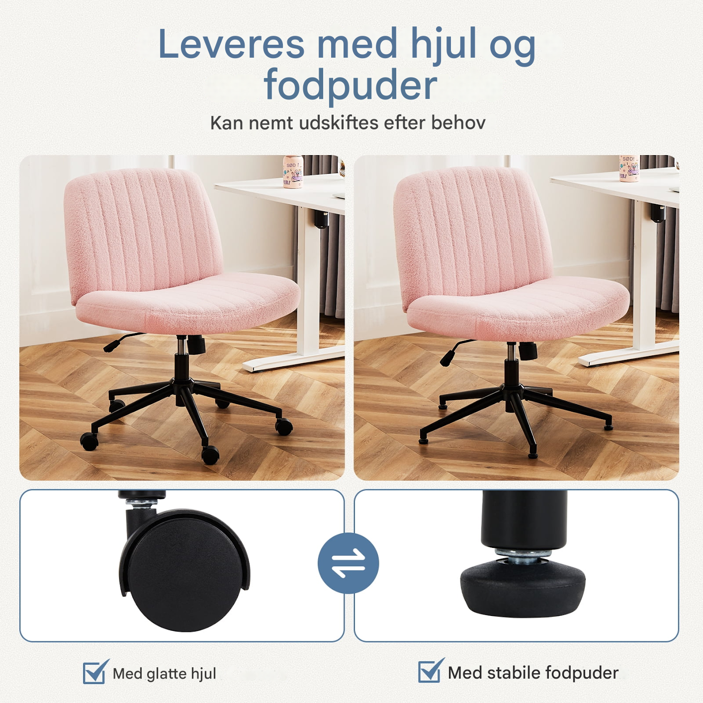 Criss Cross™ – Ergonomisk Kontorstol med Hjul