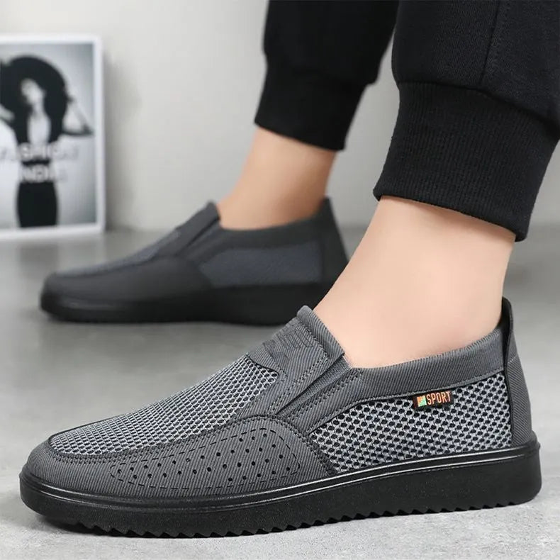FlexKnit Pro – Åndbare slip-on-vandresko i mesh til mænd | Ultralette komfortable sneakers