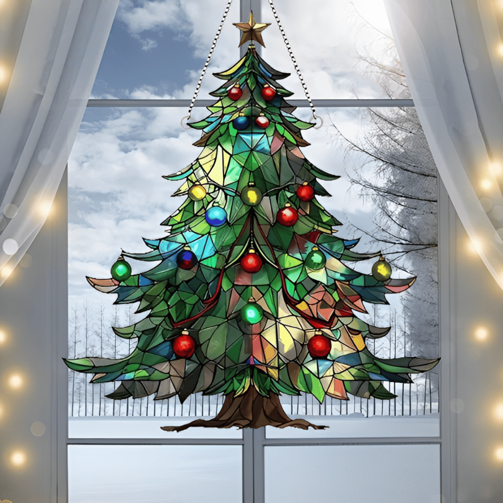 Christmas™ – Farverig Juletræs Lysefanger i Akryl