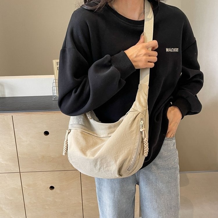 Stilfuld Nylon Crossbody Hobo Taske