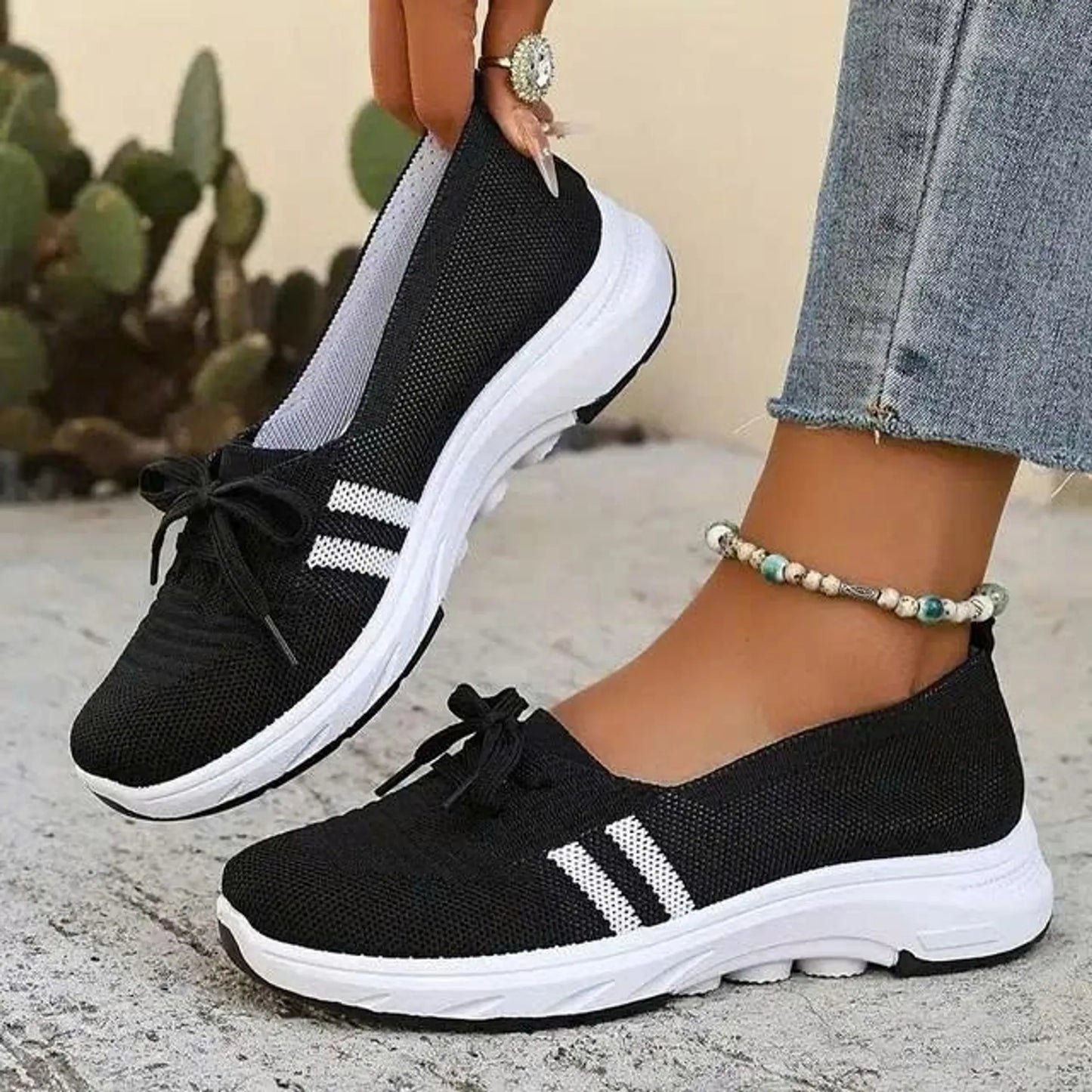 Slip-On Sneakers med Svangstøtte til Kvinder