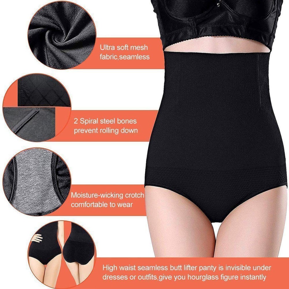 Høj Talje Shapewear Trusser med Tummy Control & Løft