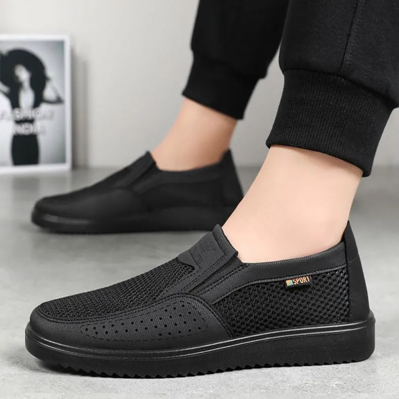 FlexKnit Pro – Åndbare slip-on-vandresko i mesh til mænd | Ultralette komfortable sneakers