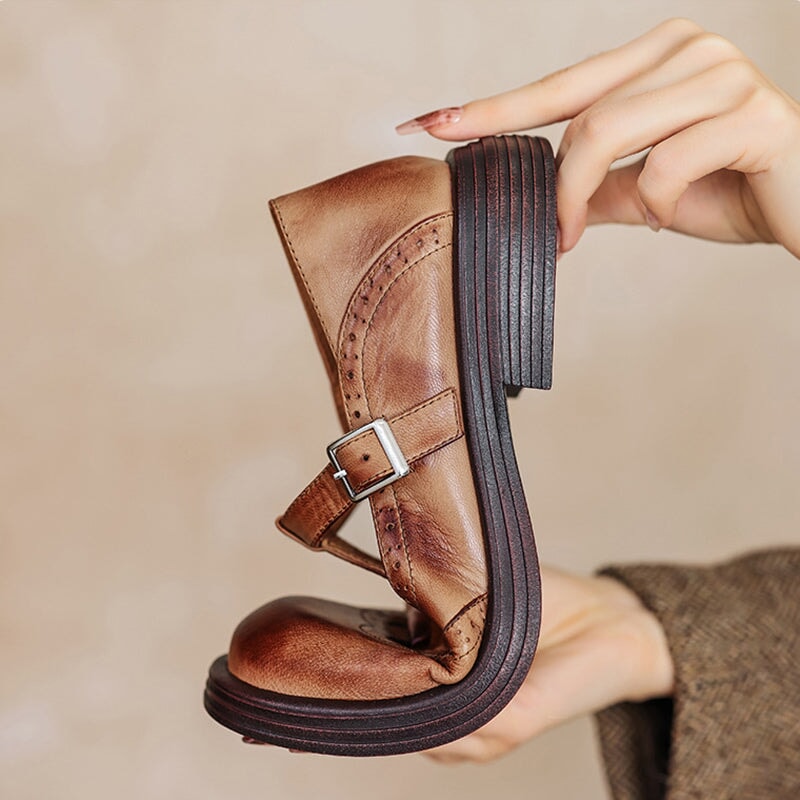 Verda - Elegante Scarpe di Pelle