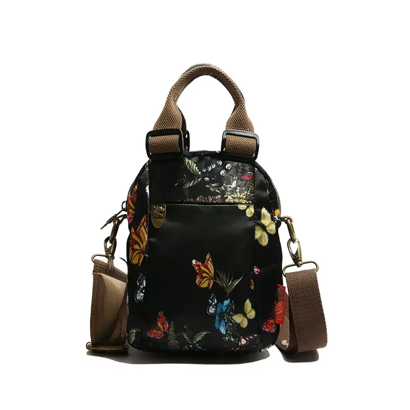 Dame Skuldertaske med Print & Flere Rum