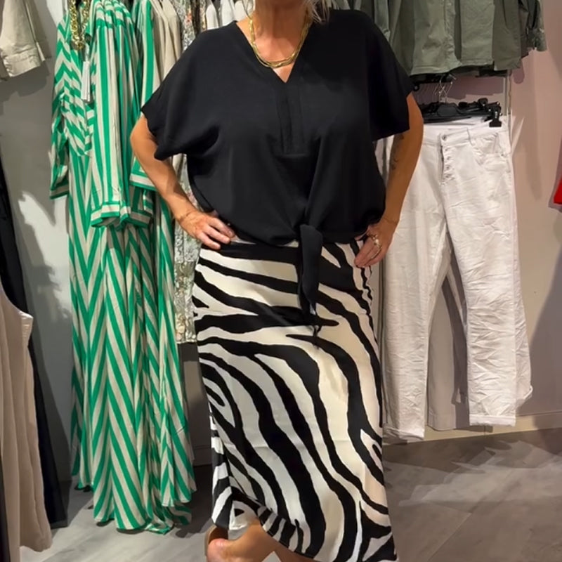 Todelt sæt med zebraprint