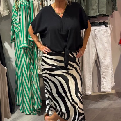 Todelt sæt med zebraprint