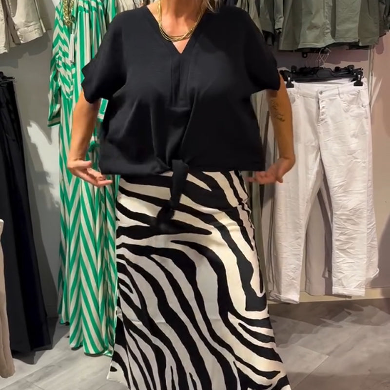 Todelt sæt med zebraprint